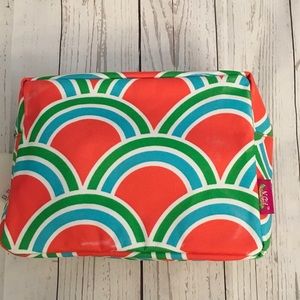 Rainbow Scallop Makeup Cosmetic Gym Travel Bag